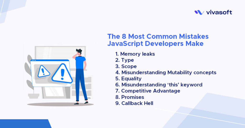 list of mistakes javascript developers