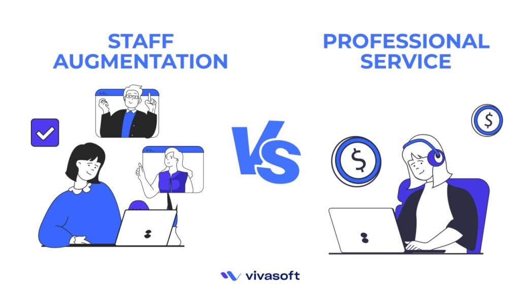 staff augmentation vs professional services