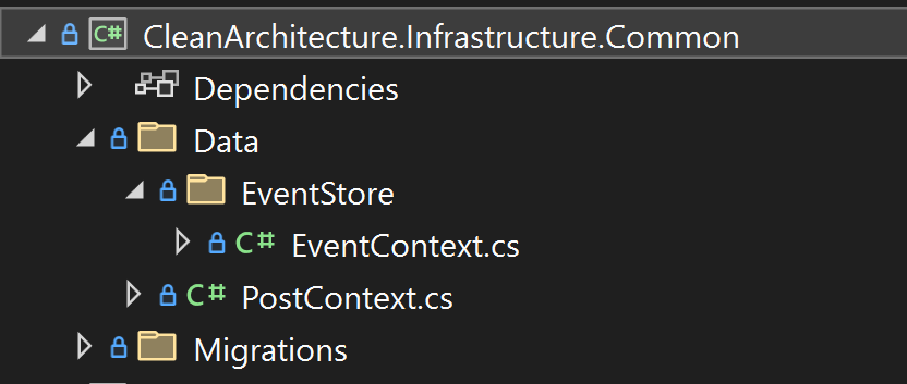 Clean Architecture Infrastructure command