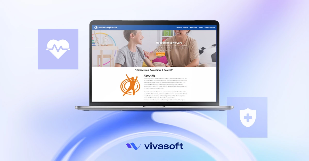 A healthcare professional using the Sybil digital platform for secure, HIPAA-informed respite care operations and data management.